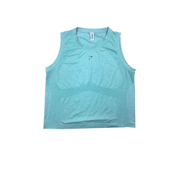 Gymshark Women's Flex Sleeveless Loose Tank Light Green Athletic Top Size Medium - Picture 1 of 5